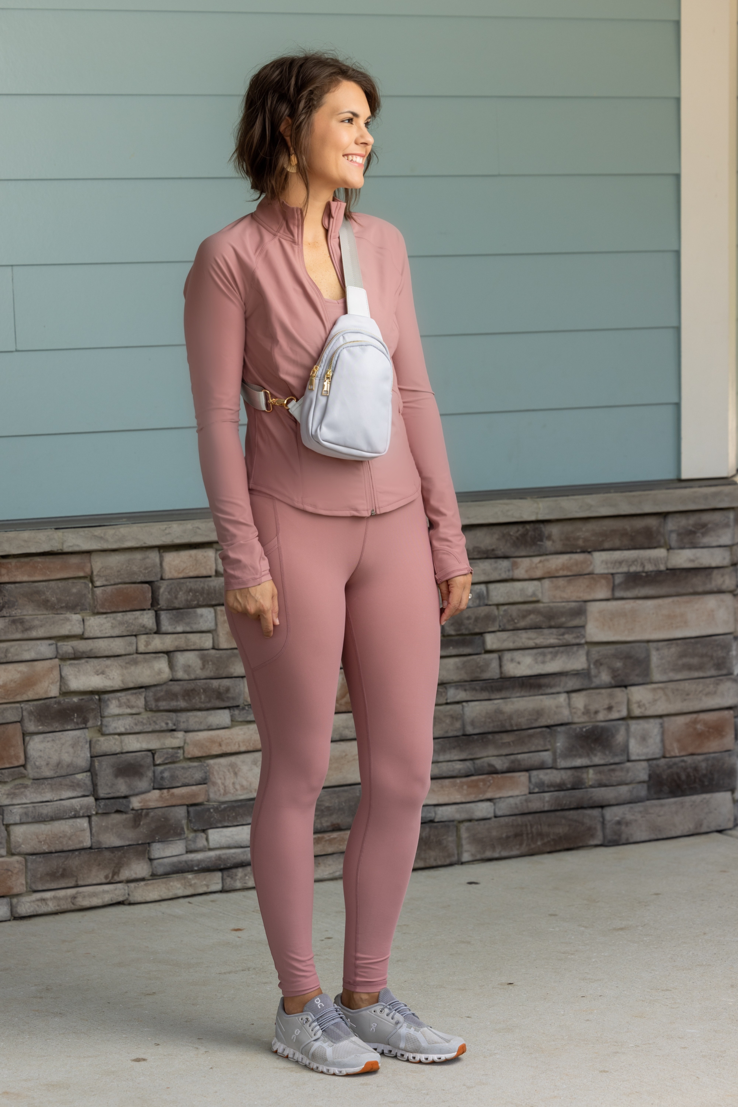 Paige Light Gray Shoulder Sling Crossbody Bag for Women