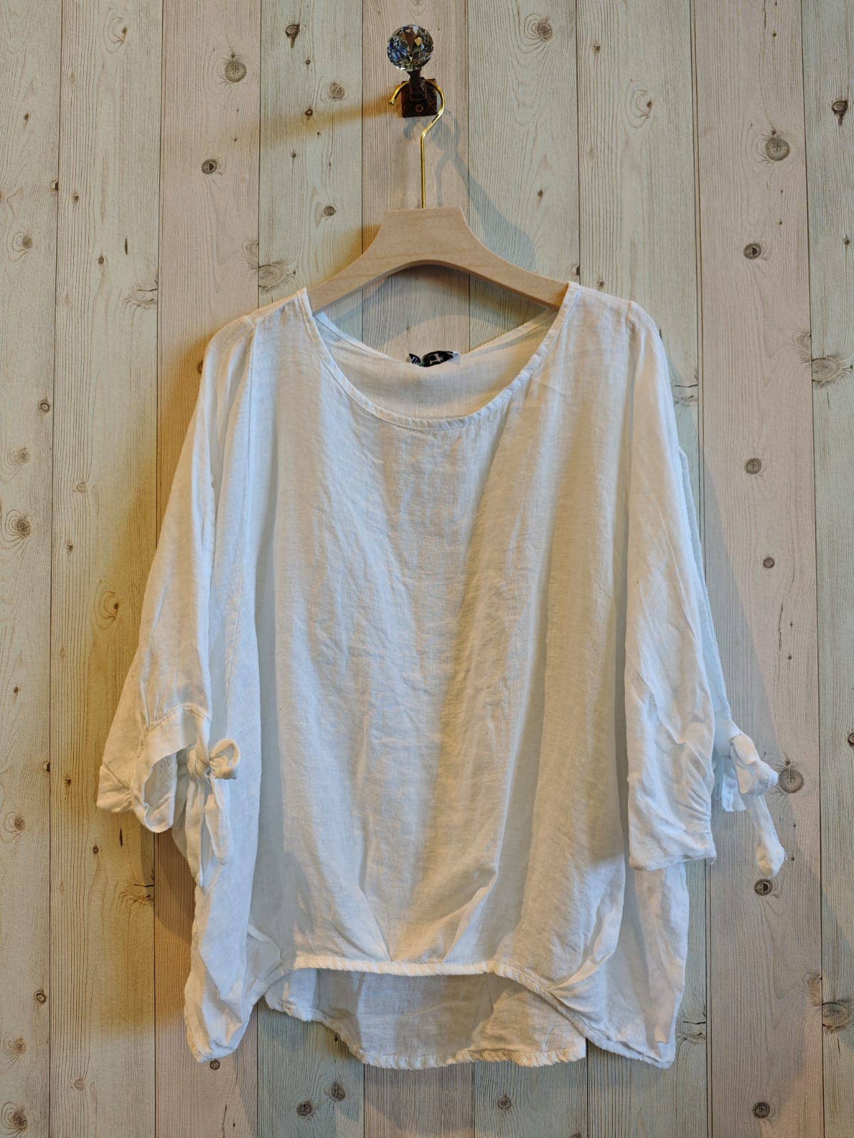 REF 11969 TIE SLEEVE BLOUSE