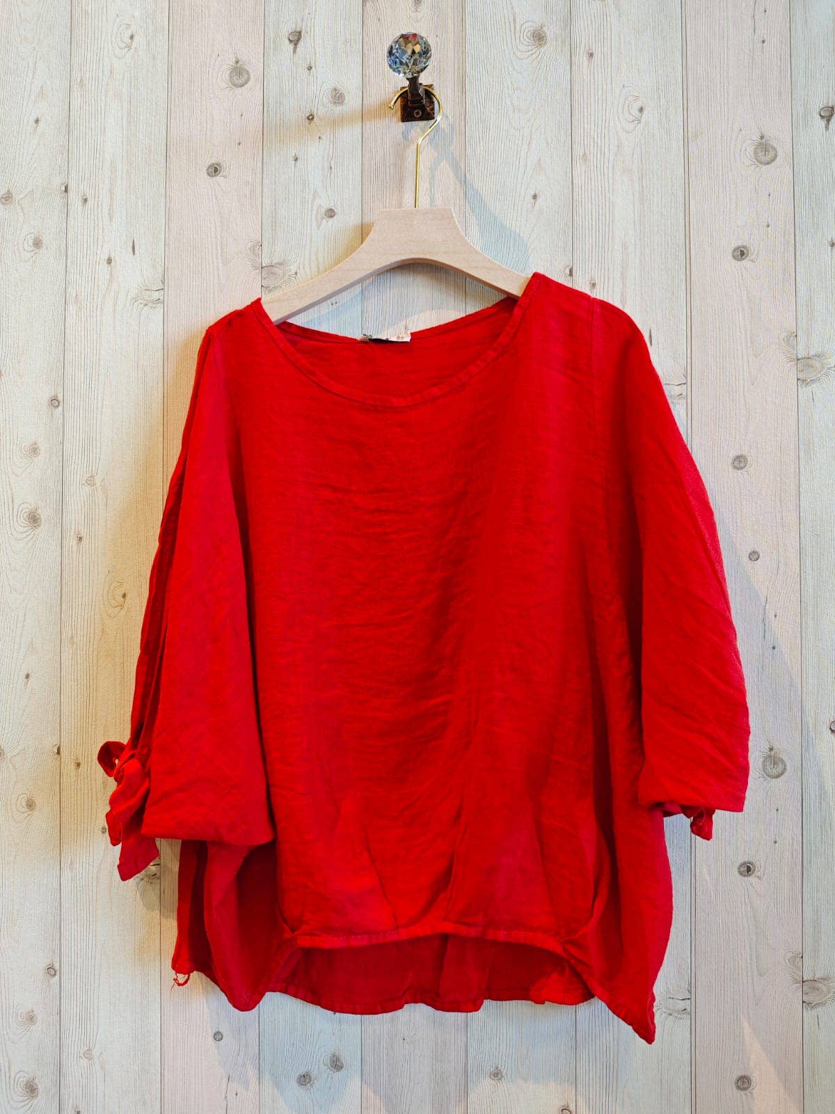 REF 11969 TIE SLEEVE BLOUSE