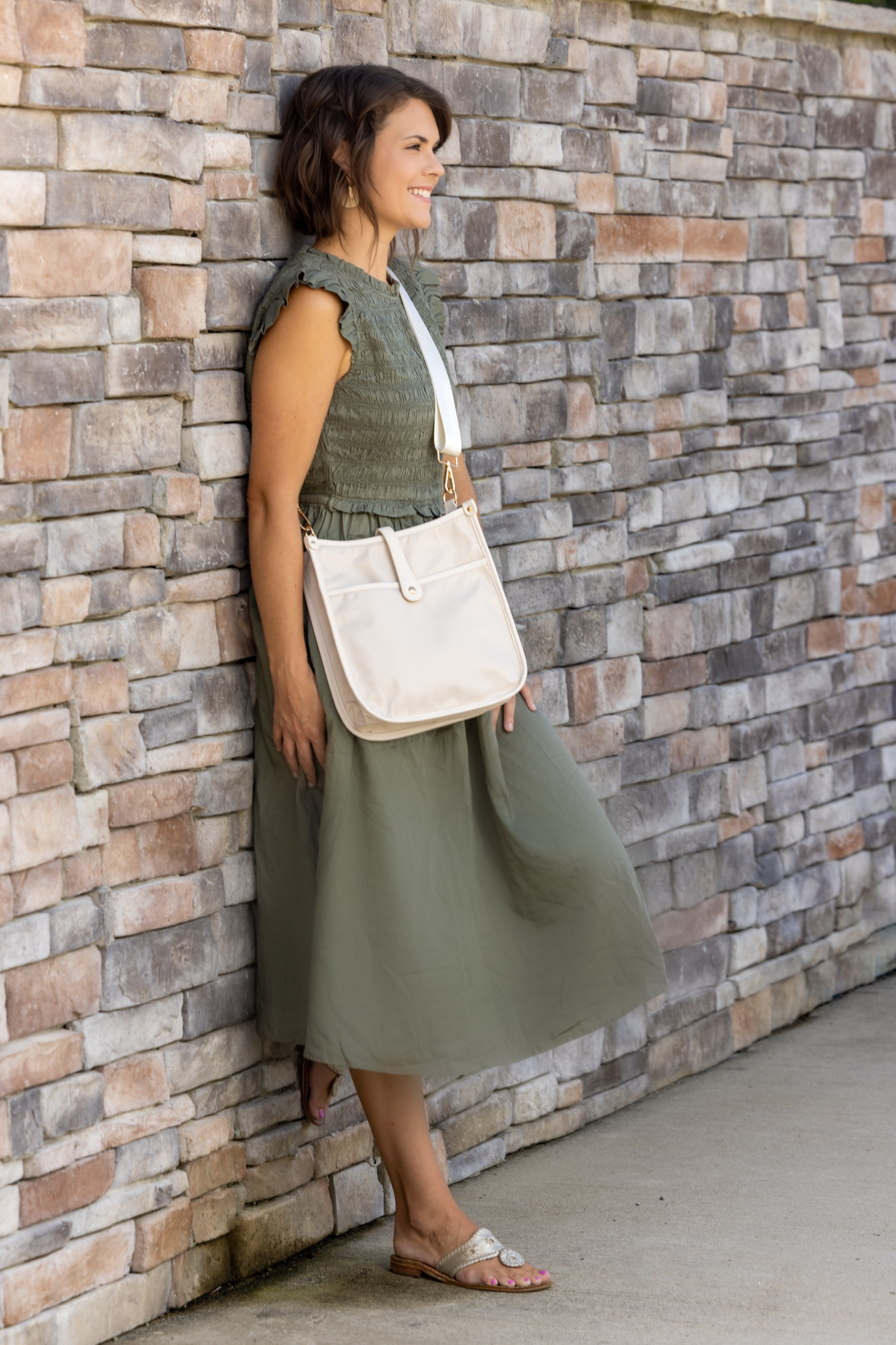 Madison Messenger Bag - Stone (93475063)