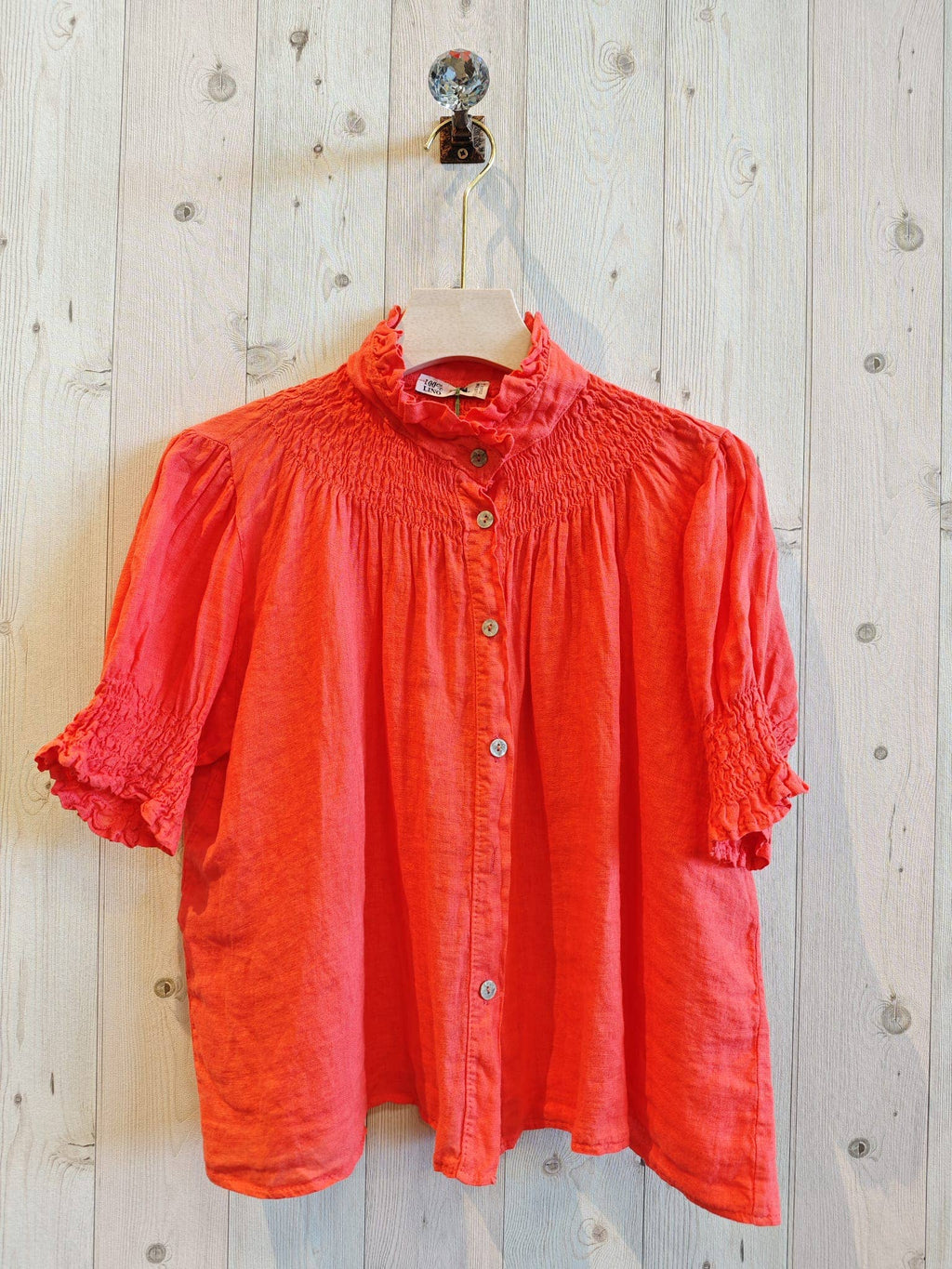 REF 12133 BLOUSE ELASTIC LINEN 100%
