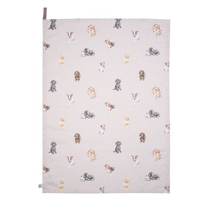 A Dog's Life Tea Towel