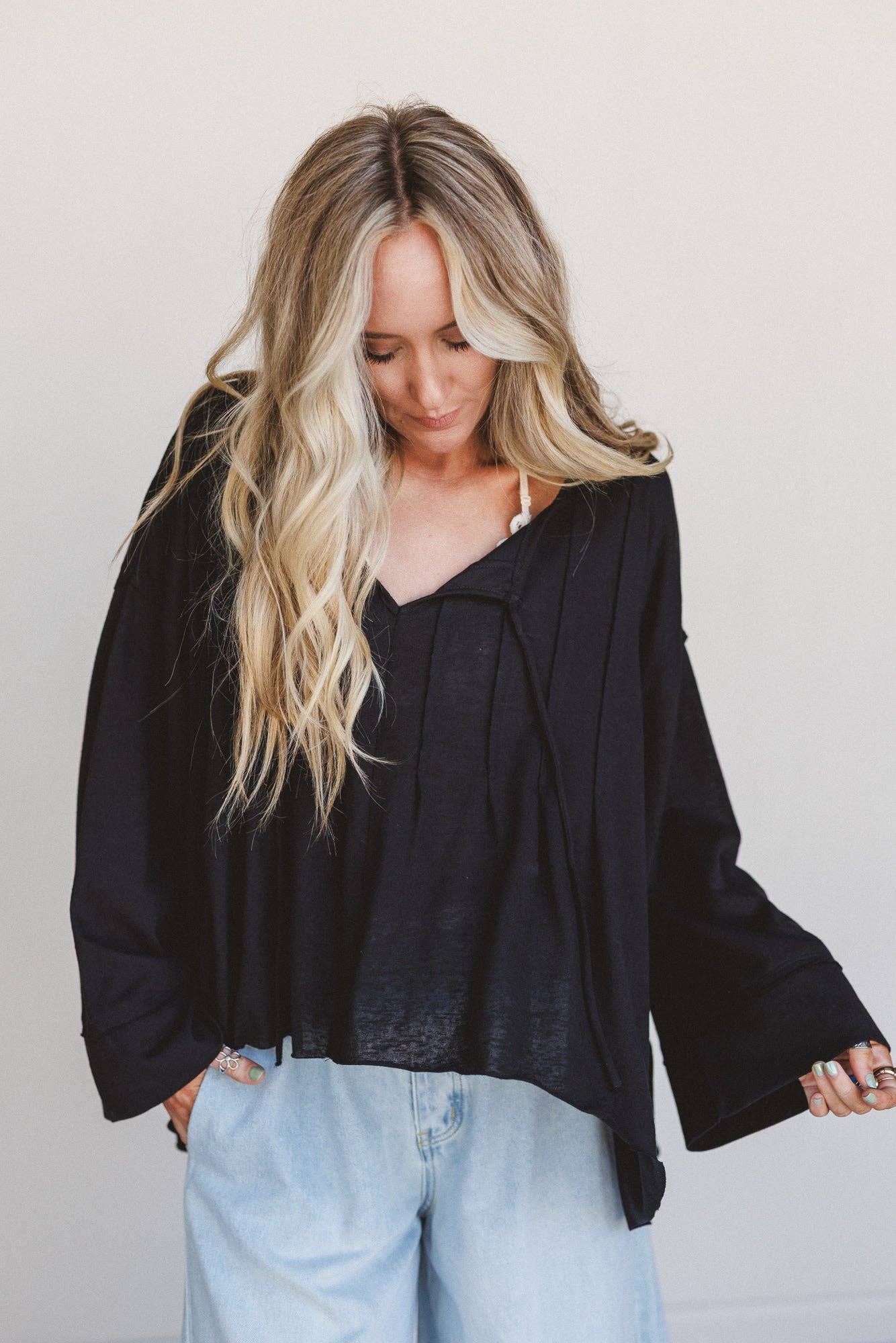 Isla Drift Top - Black