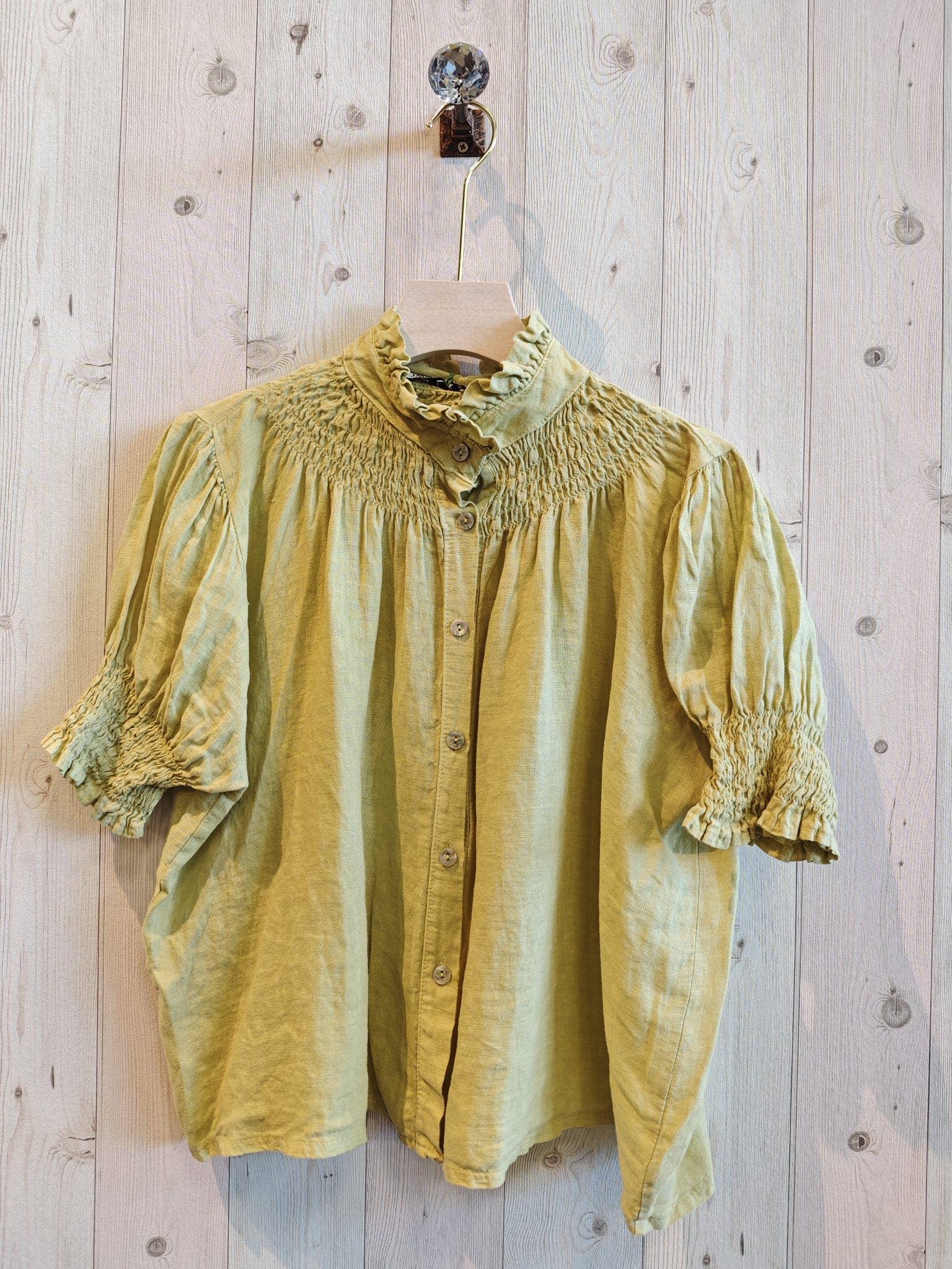 REF 12133 BLOUSE ELASTIC LINEN 100%