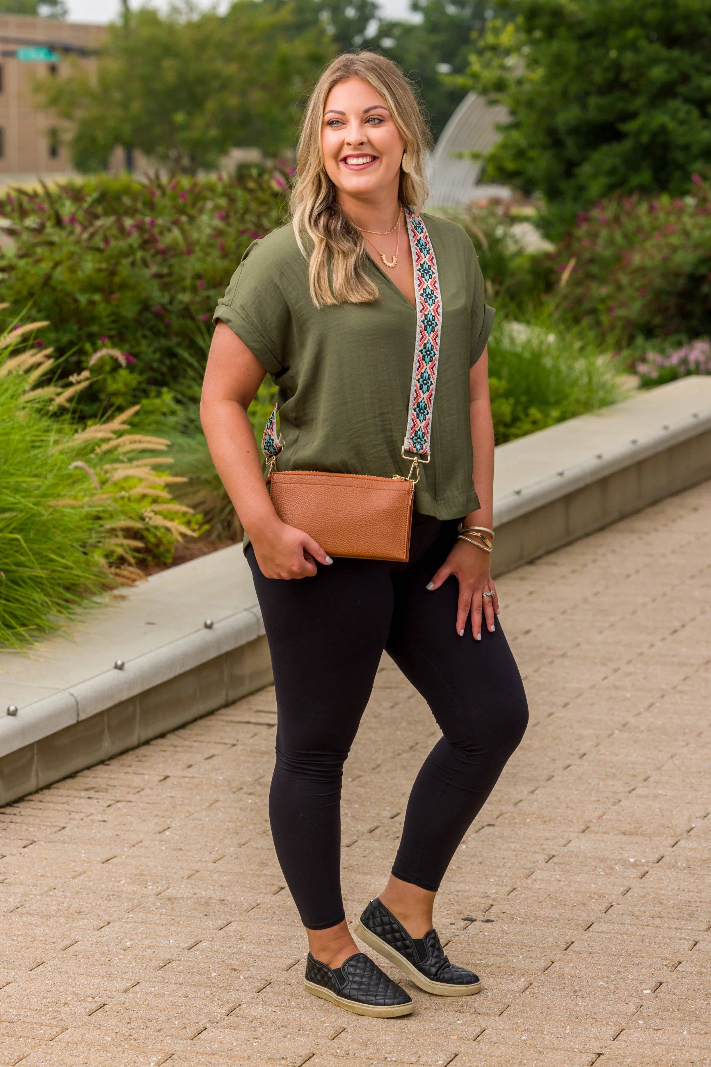 Abby 4-in-1 Handbag - Tan with Aztec Guitar Strap (77203191)