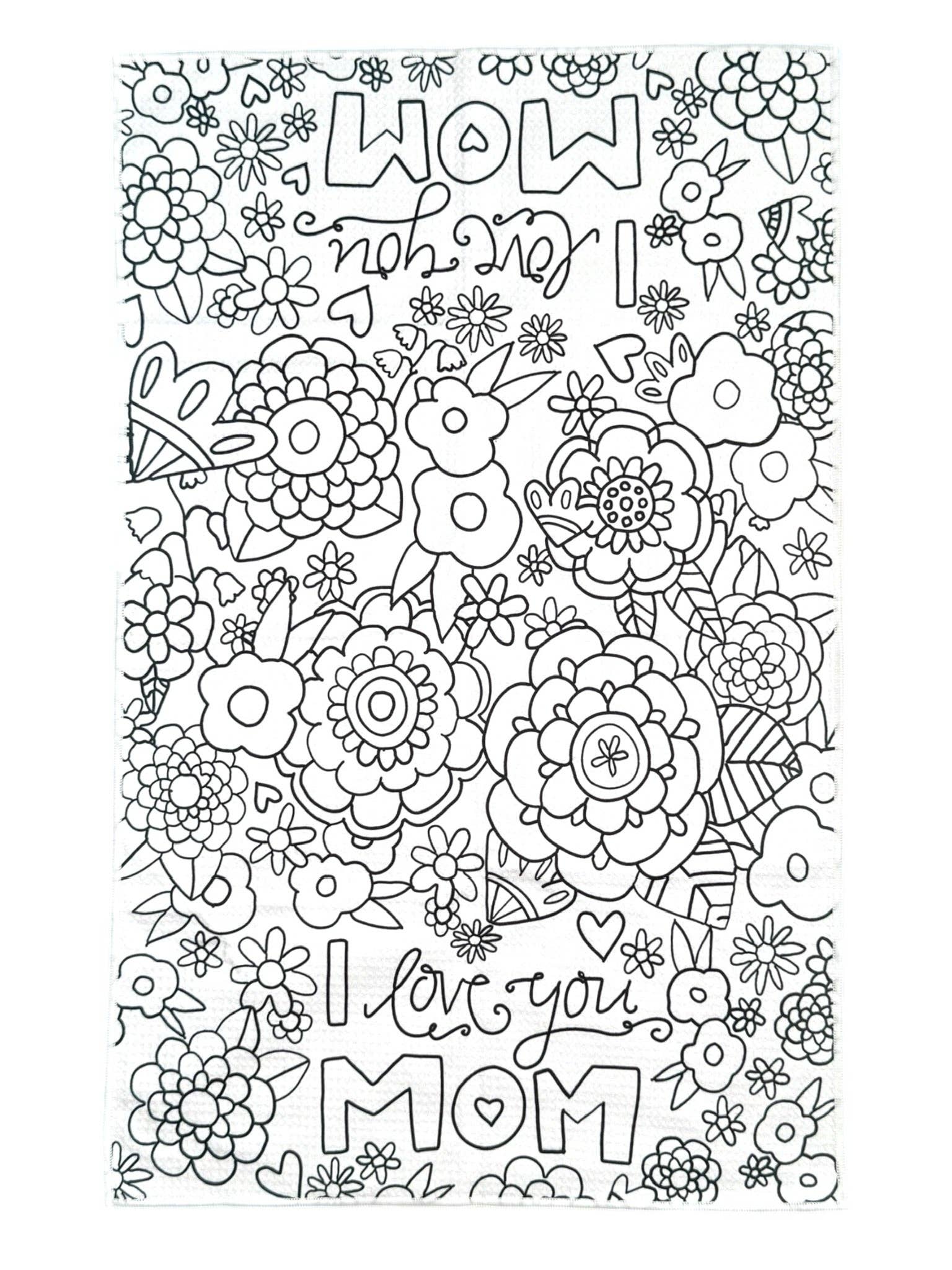 Mother's Day Coloring Gift Box