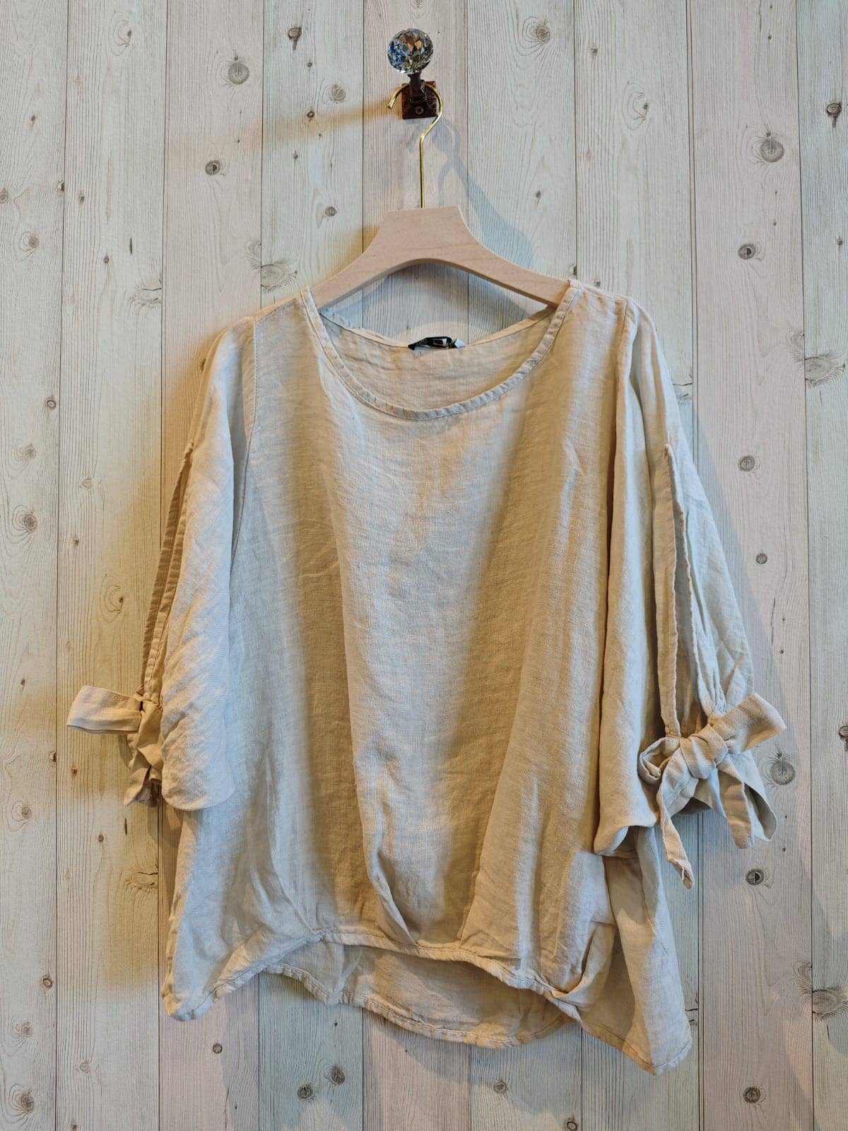 REF 11969 TIE SLEEVE BLOUSE
