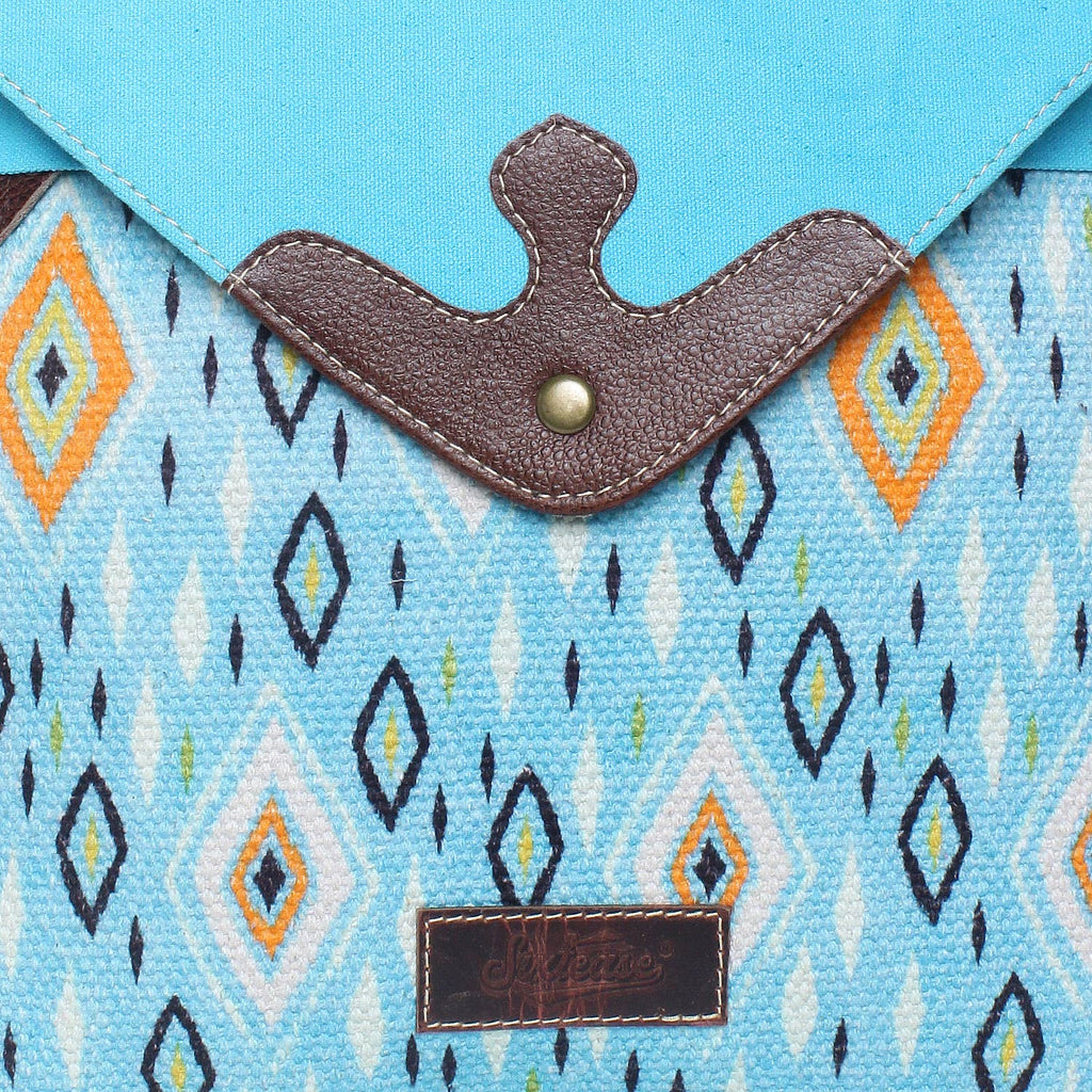 Up-cycled Canvas, Rug & Leather Women's Backpack