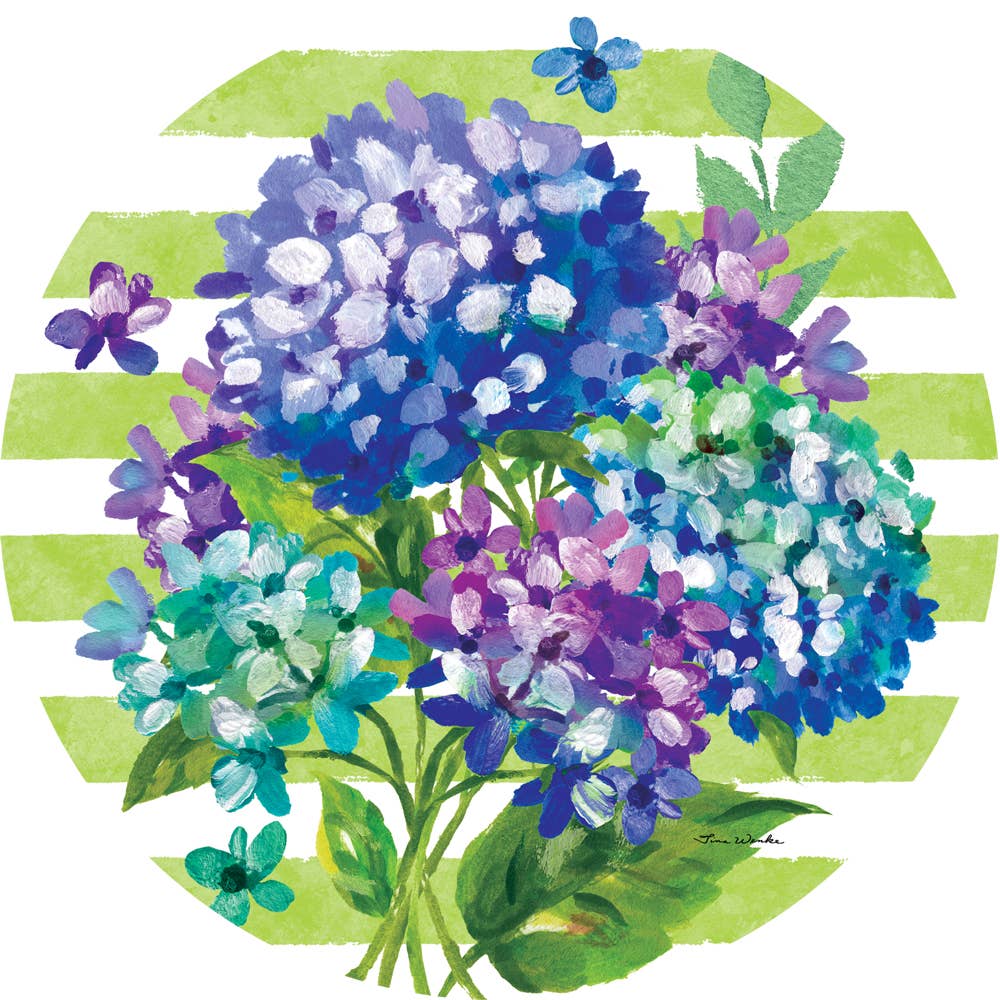 Suncatcher-Striped Hydrangeas