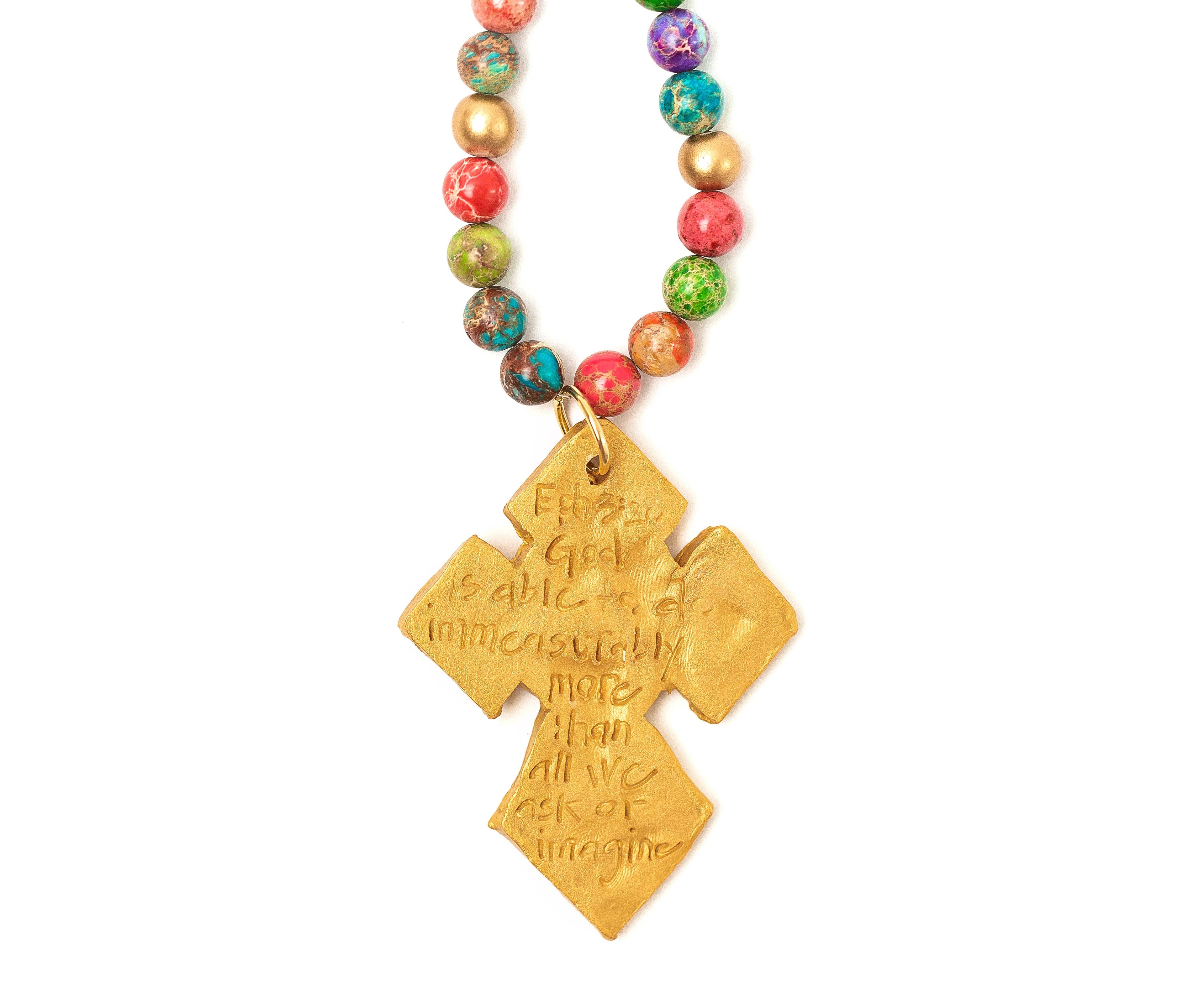 Multicolored Sea Jasper with Amy Cross