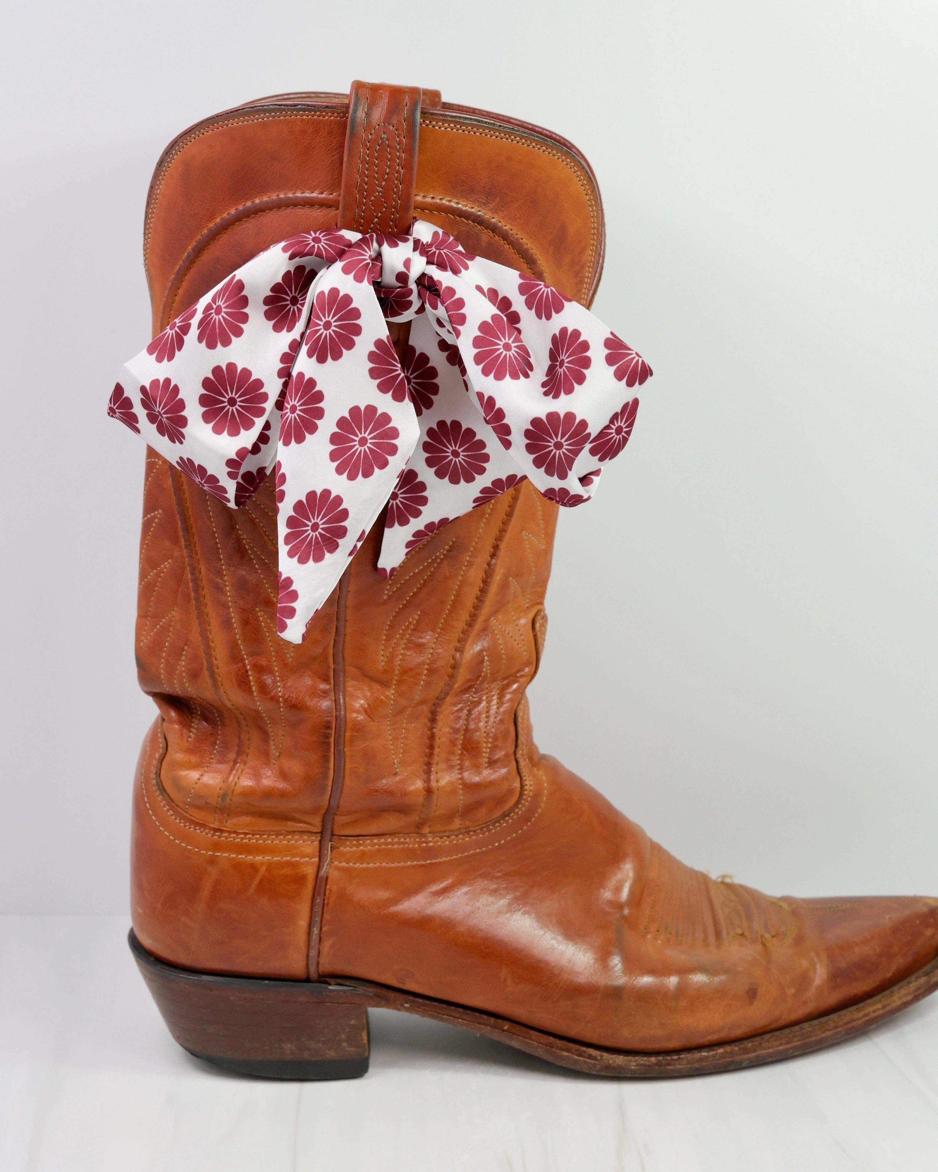 Serafina Scarf Maroon Floral