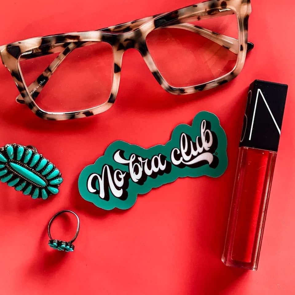 No Bra Club Sticker