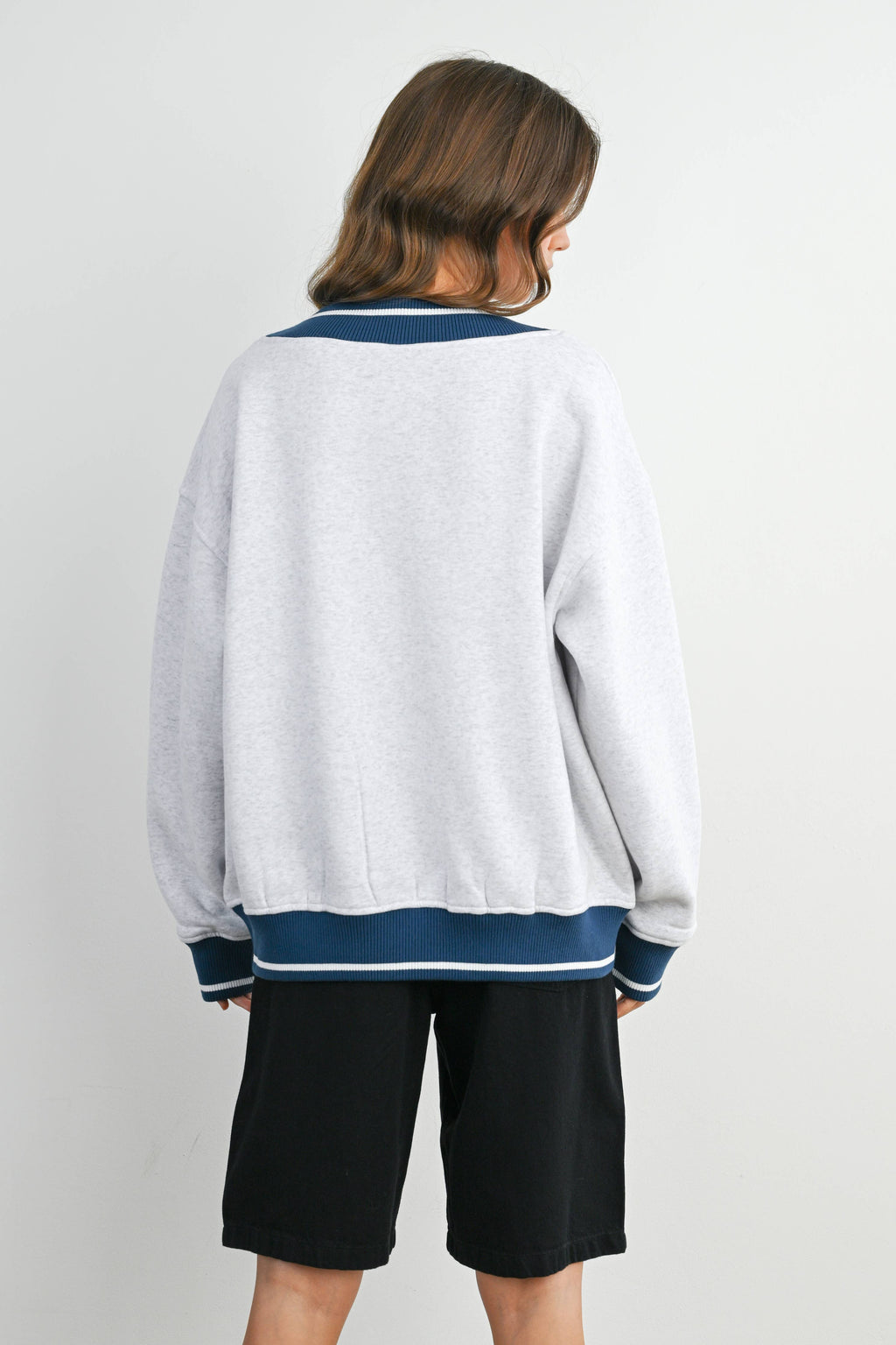 Crew Neck Graphic Long Sleeve Top - BMT7829