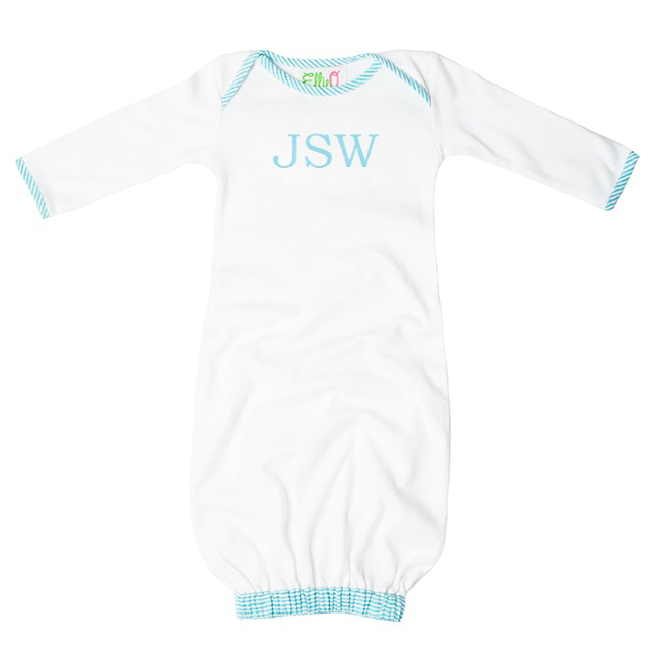 Seersucker Baby Infant Gown