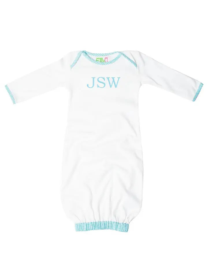 Seersucker Baby Infant Gown