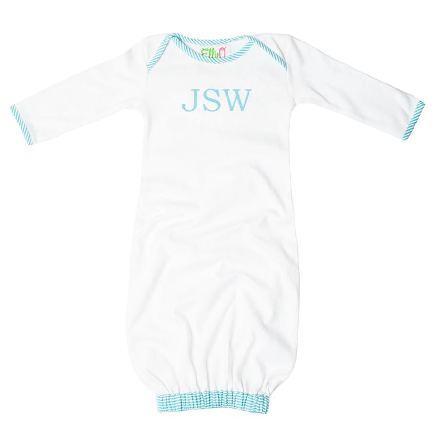 Seersucker Baby Infant Gown