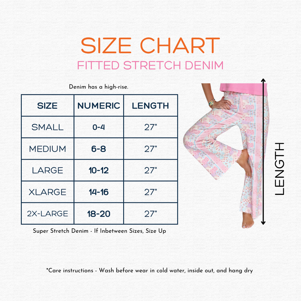 Floral Patchwork Denim