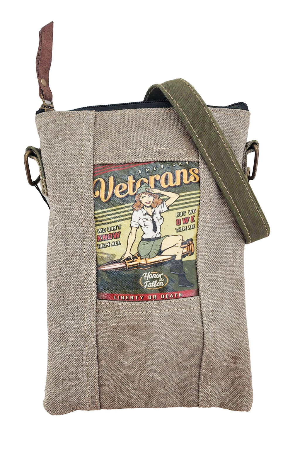 Owe Veterans Recycled Tent Small Crossbody