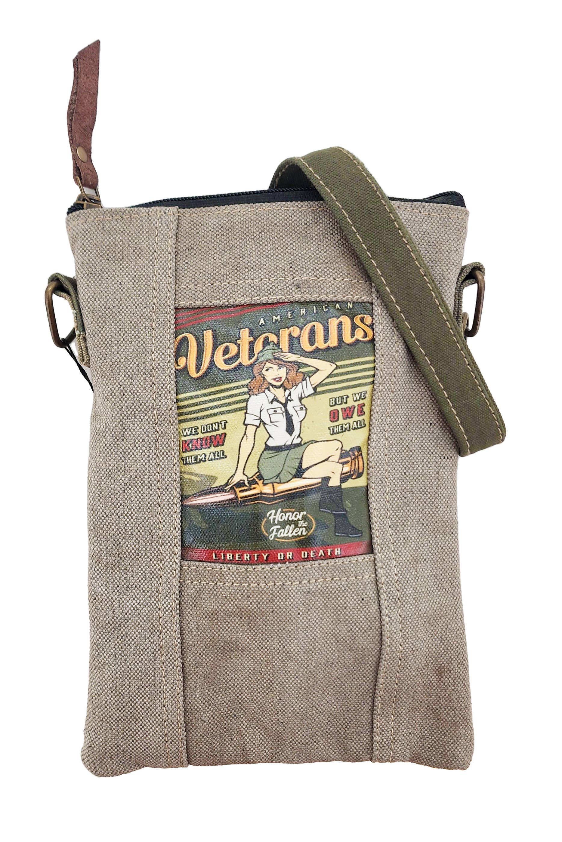 Owe Veterans Recycled Tent Small Crossbody