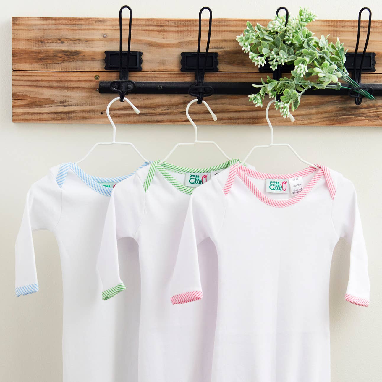Seersucker Baby Infant Gown