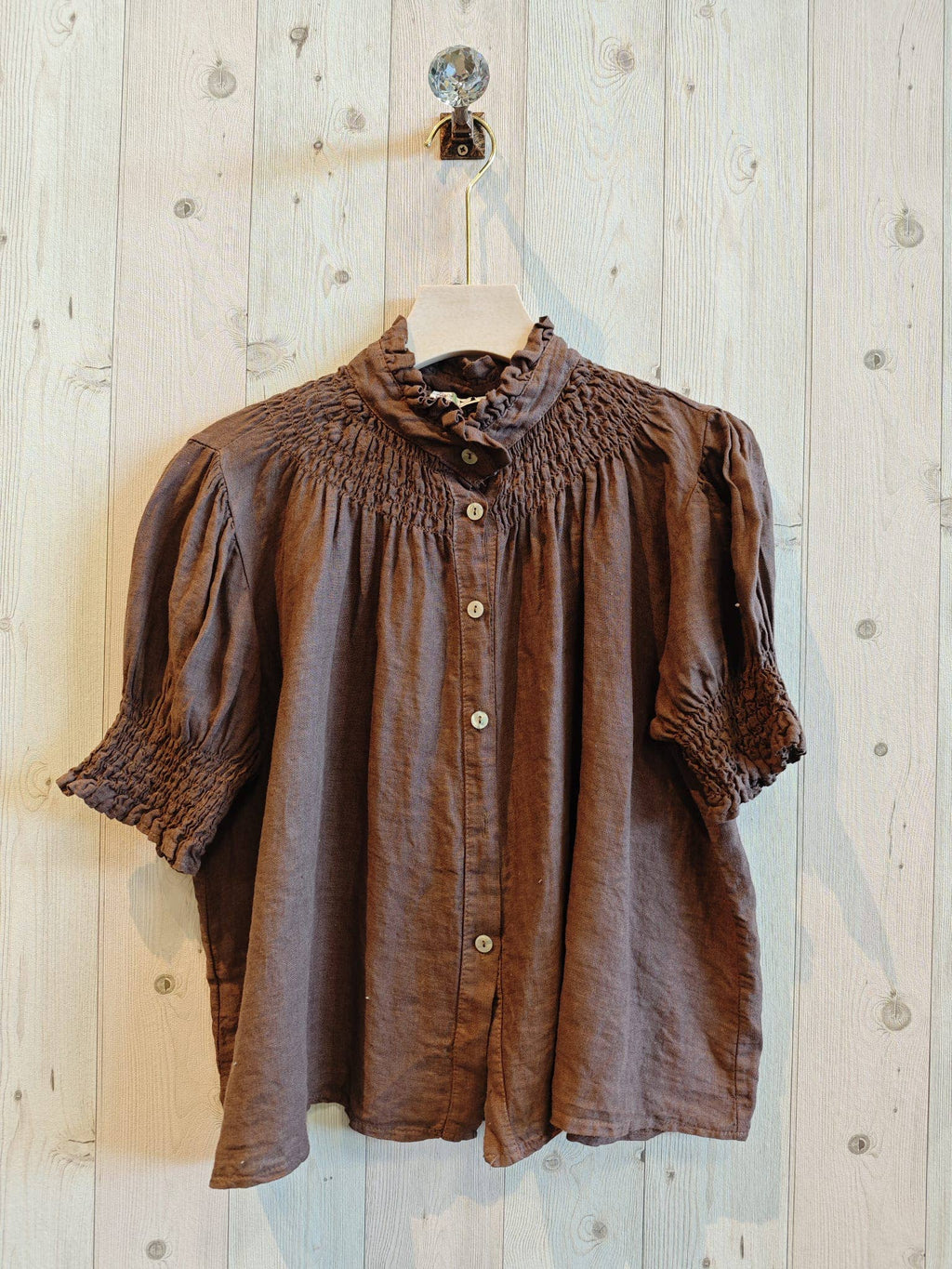 REF 12133 BLOUSE ELASTIC LINEN 100%