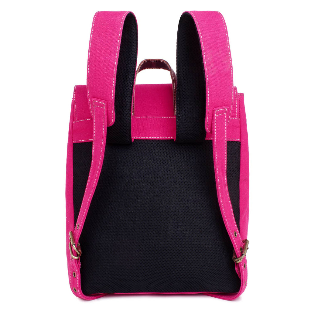 Up-cycled Canvas, Rug & Leather Women's Backpack