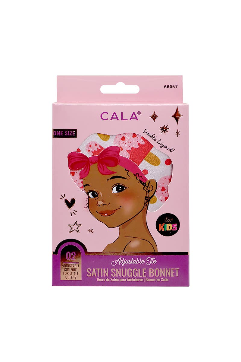 CALA 66057 Ice Cream Pops Kids Satin Bonnet - 6pcs