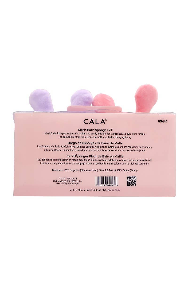 CALA 69441 Alien 1 pc Cute Mesh Bath Sponge Set - 12
