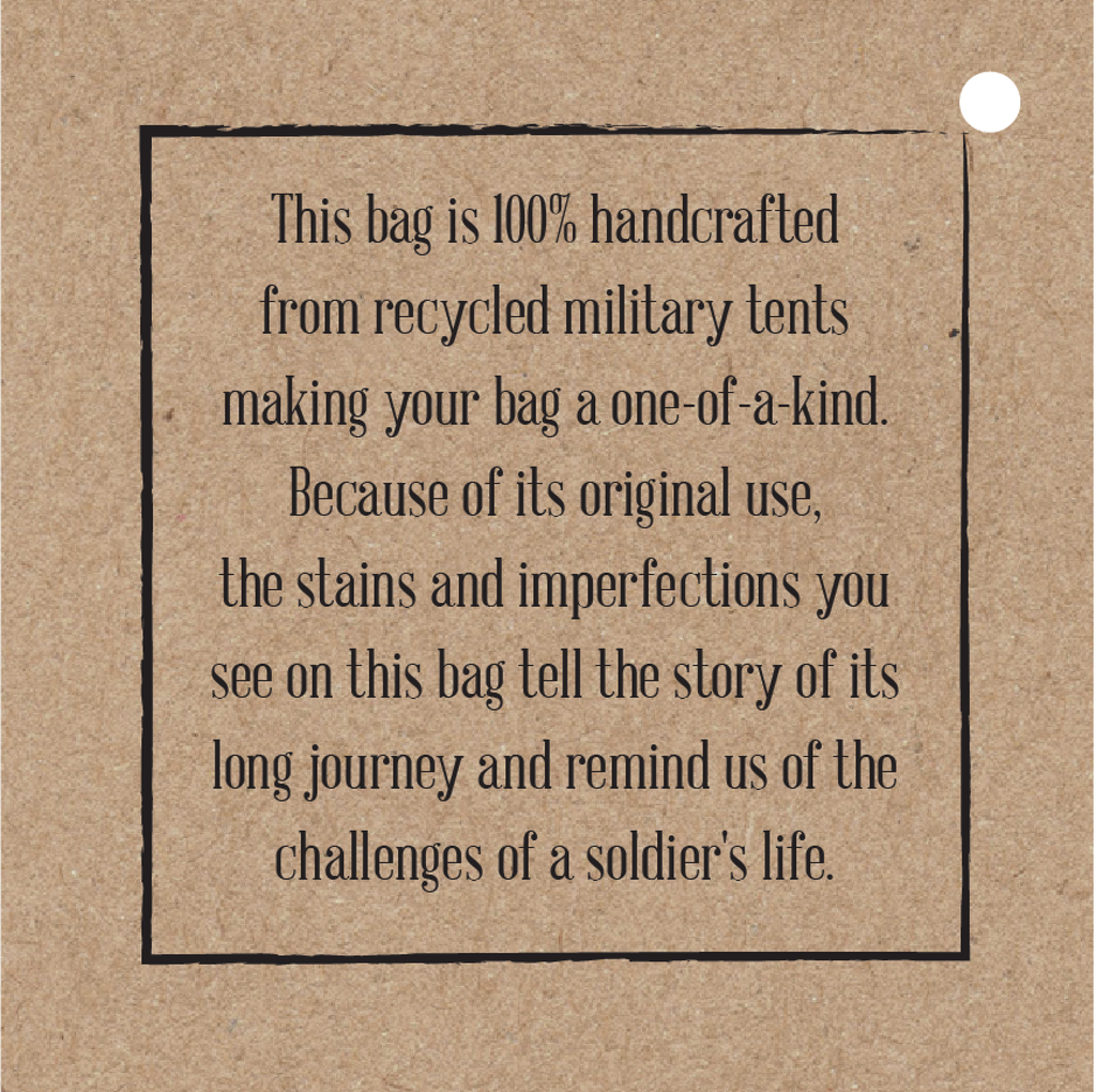 Beach Bus Recycled Tent Small Crossbody