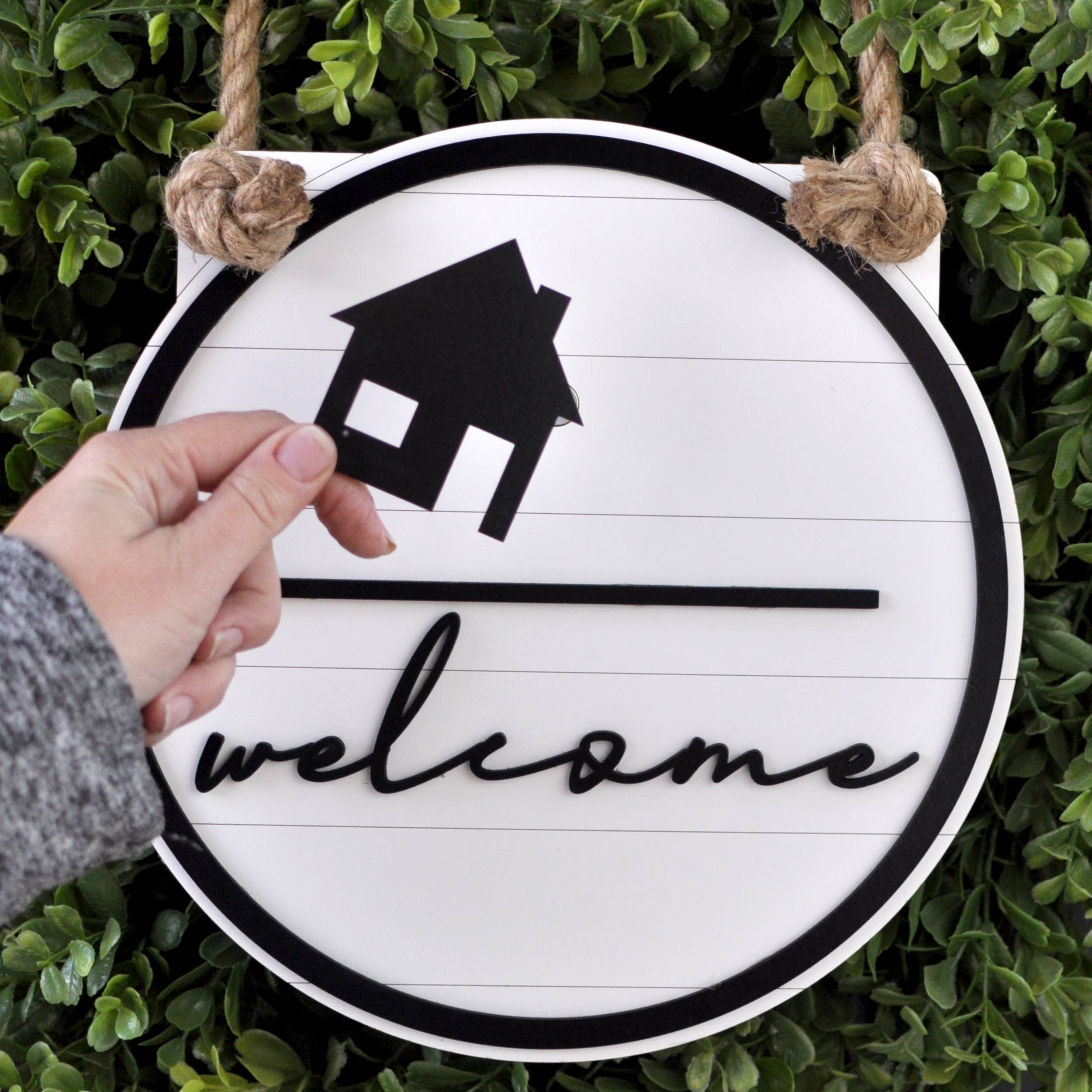Interchangeable Welcome Sign