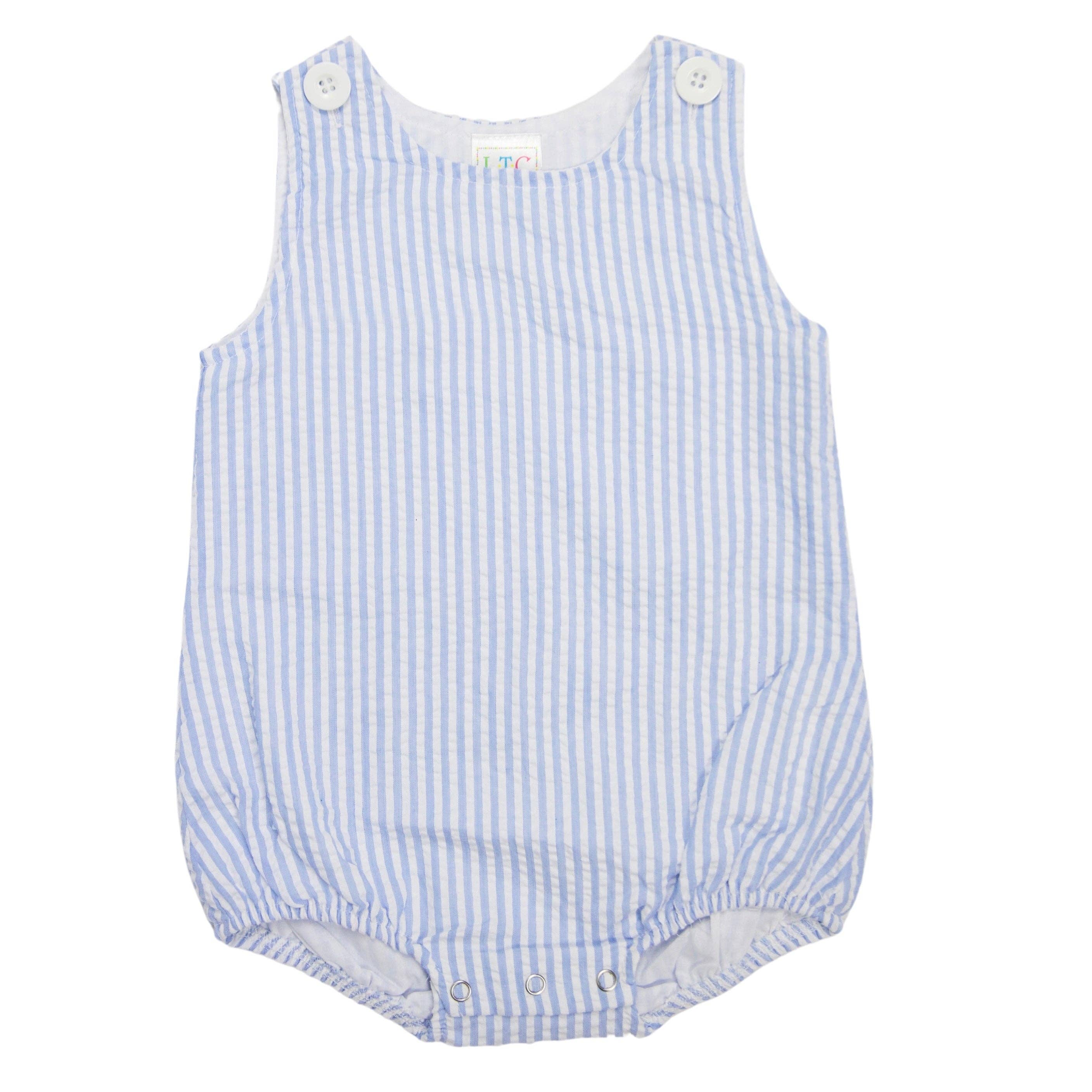 Unisex Seersucker Bubble - BLUE SEERSUCKER