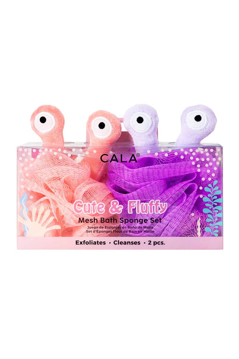 CALA 69441 Alien 1 pc Cute Mesh Bath Sponge Set - 12