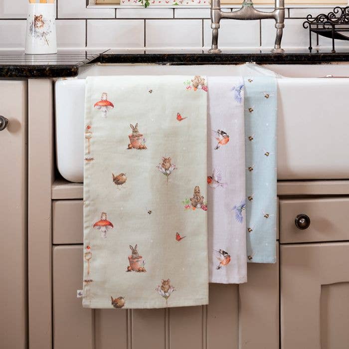 Garden Friends Tea Towel