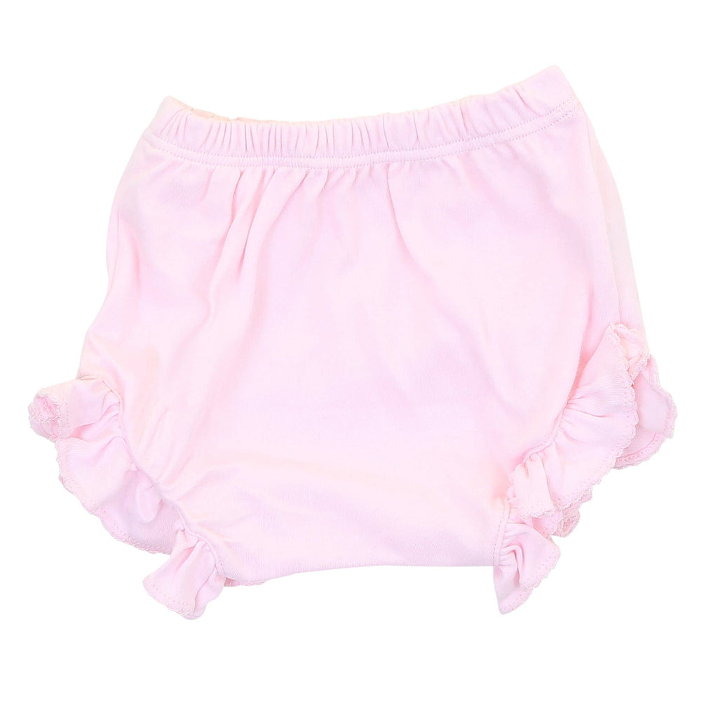 Essentials Solid Pink Monogram Diaper Cover