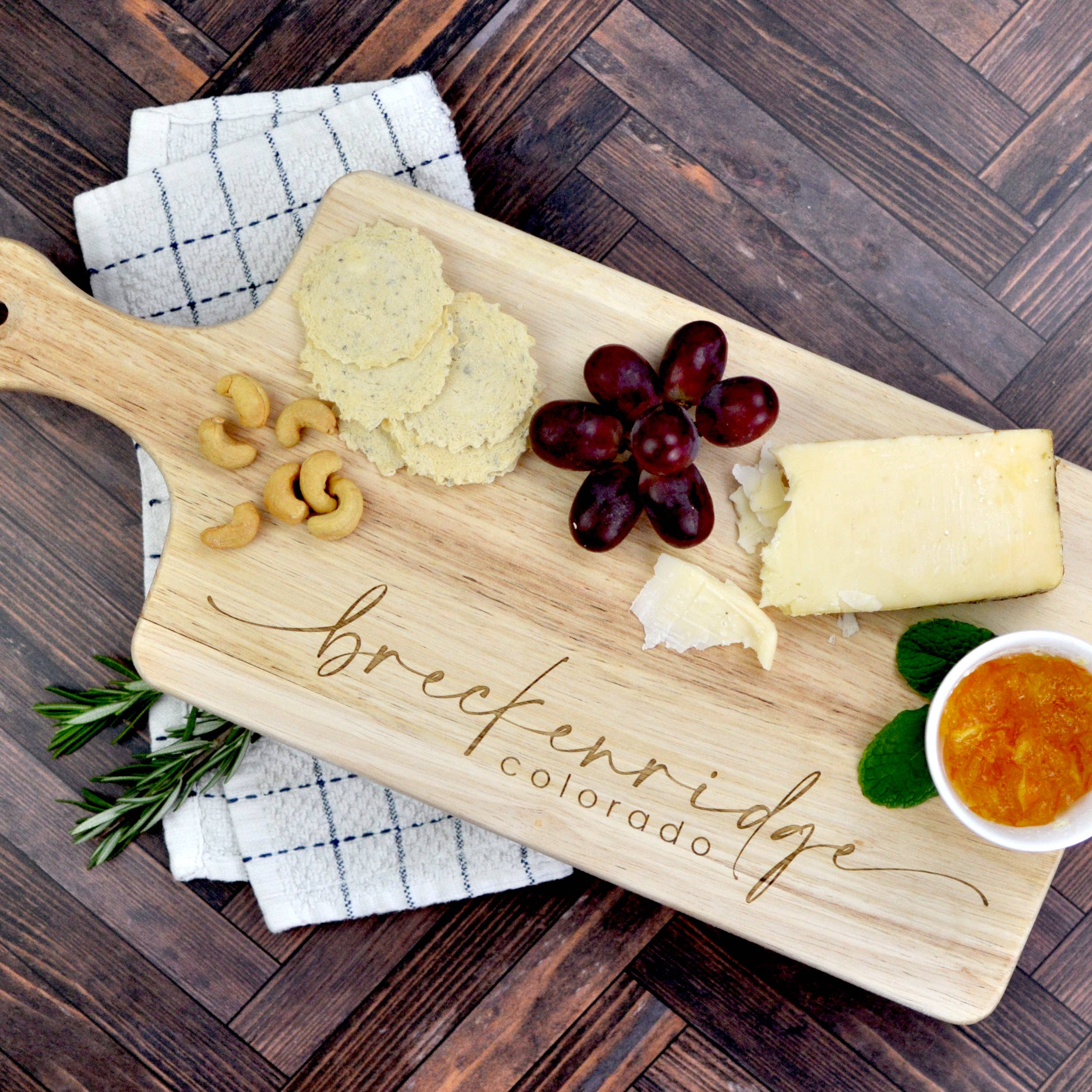 Large City Pride Cutting Board - Customizable Hometown Gift