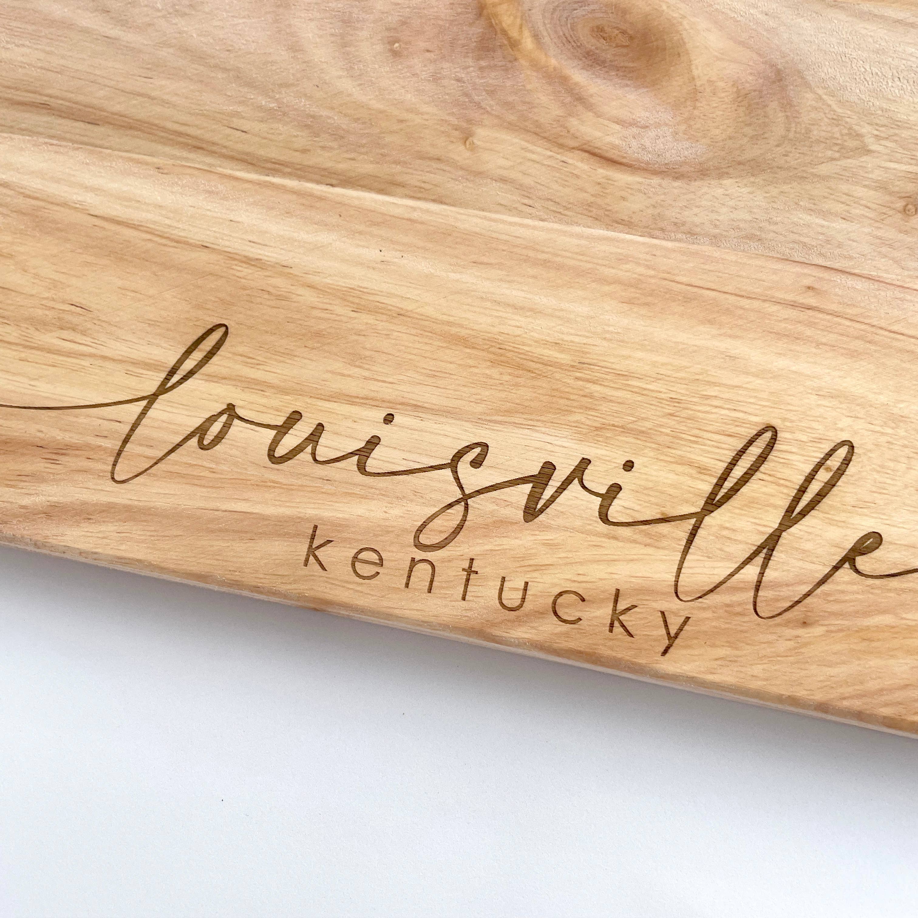 Large City Pride Cutting Board - Customizable Hometown Gift