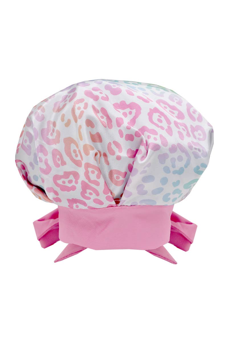 CALA 66056 Rainbow Leopard Kids Saint Snuggle Bonnet - 6pc