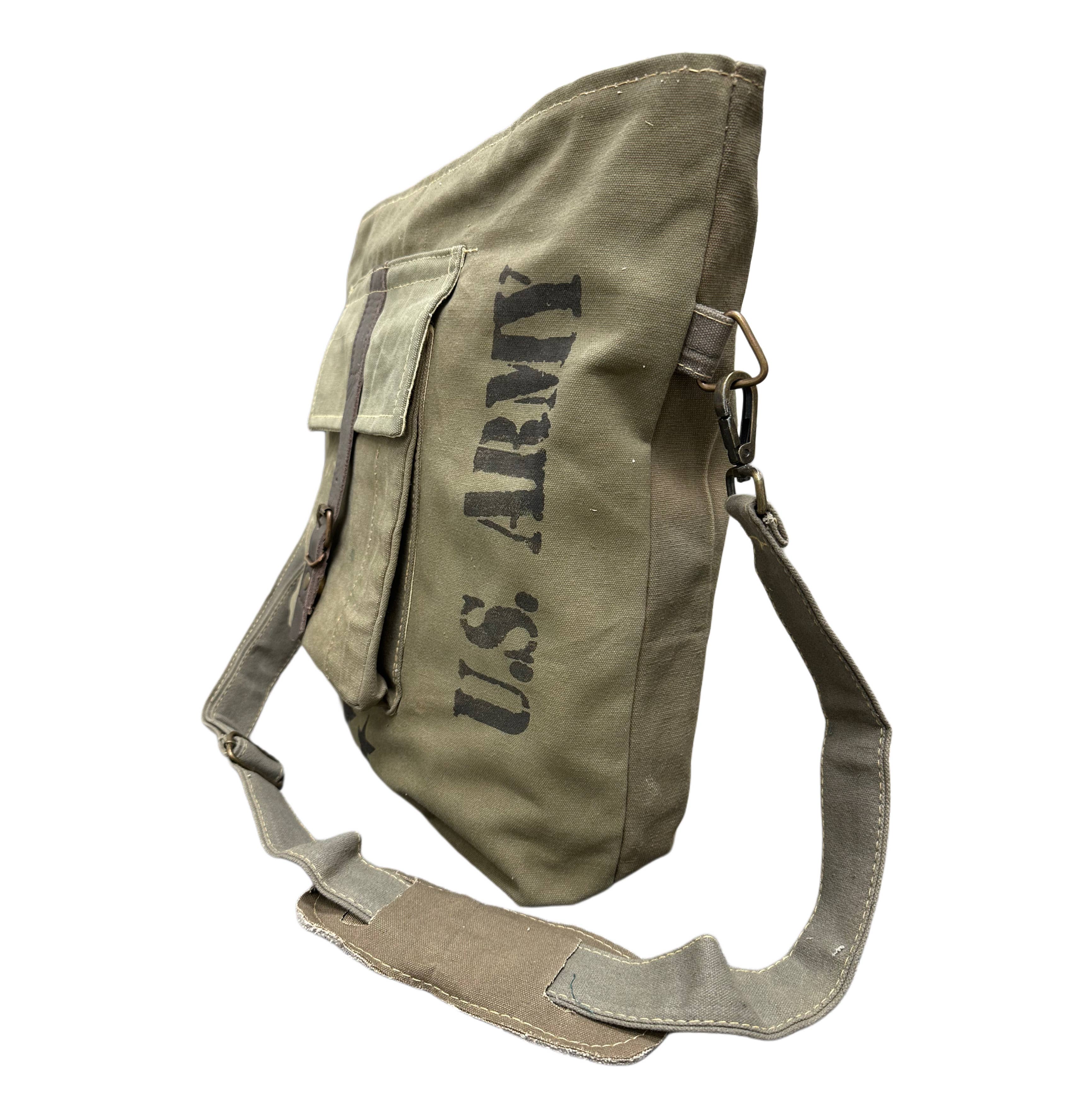 US Army Unisex Recycled Military Tent Crossbody