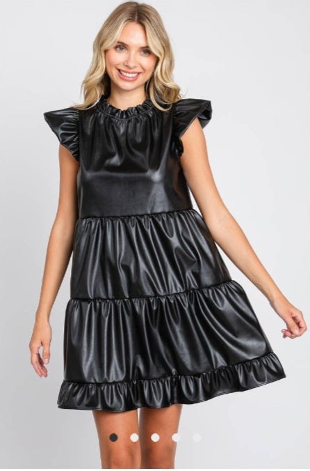 Kirby Leather Cocktail Dress