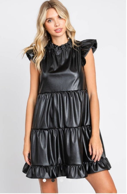 Kirby Leather Cocktail Dress