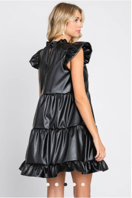 Kirby Leather Cocktail Dress