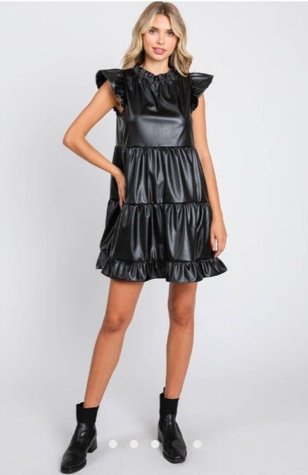 Kirby Leather Cocktail Dress