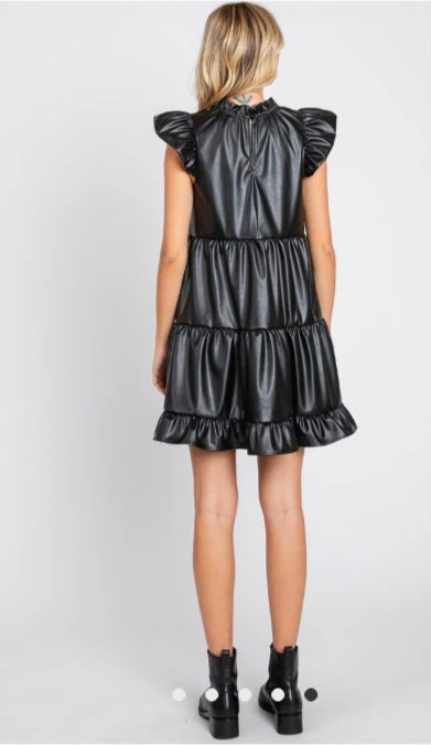 Kirby Leather Cocktail Dress