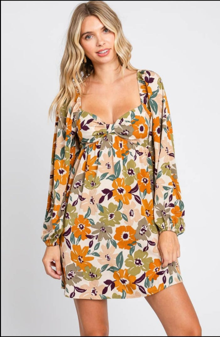 Mackenzie Floral Babydoll Dress