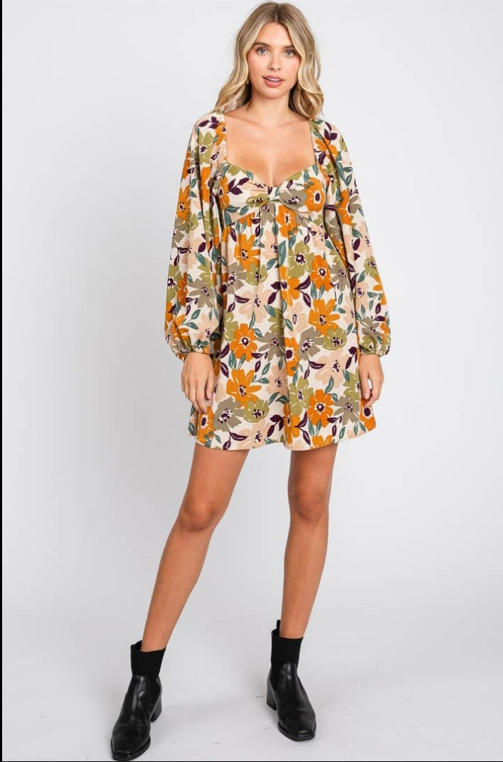 Mackenzie Floral Babydoll Dress