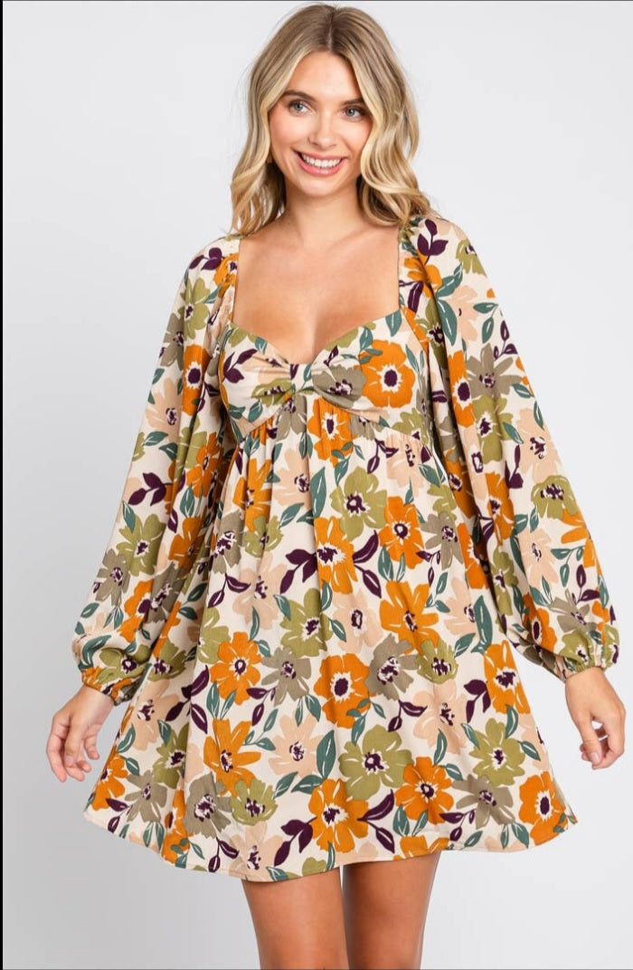 Mackenzie Floral Babydoll Dress