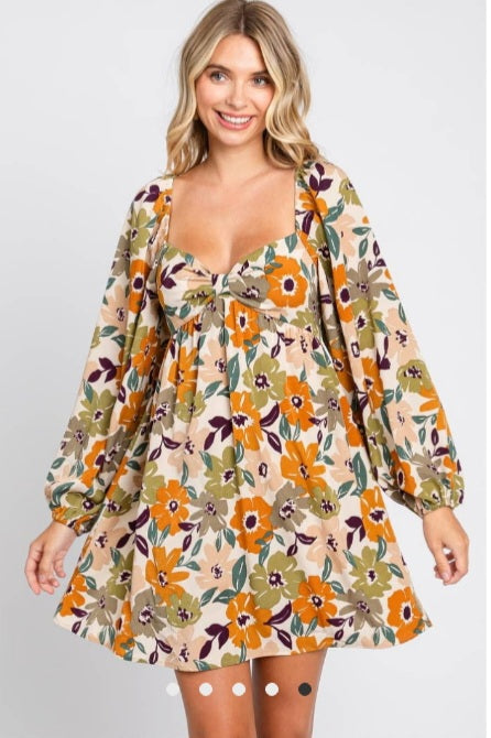 Mackenzie Floral Babydoll Dress