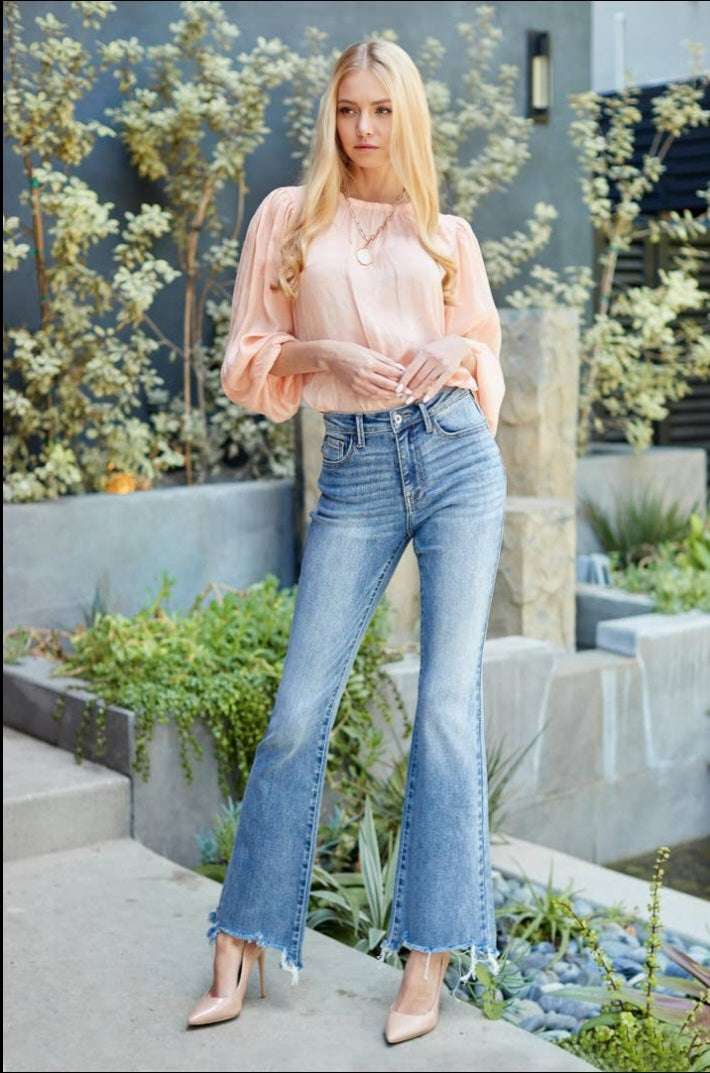 Mid-Rise Bootcut Jeans