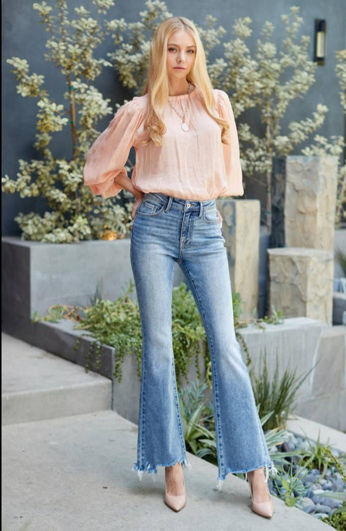 Mid-Rise Bootcut Jeans