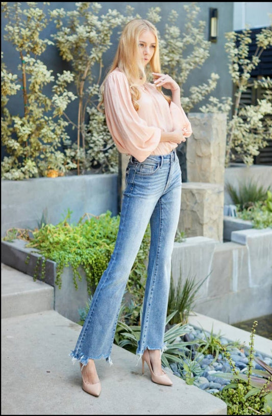 Mid-Rise Bootcut Jeans